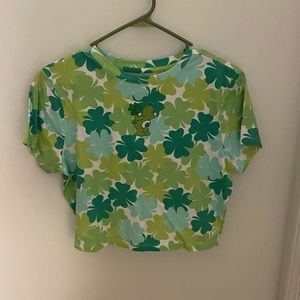 Care Bear St. Patrick’s Day crop top